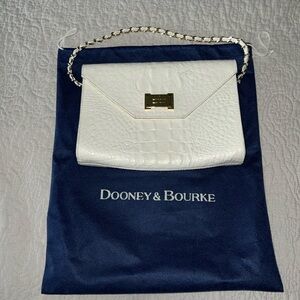 Dooney and Bourke leather alligator like embossed leather bag.